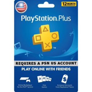 PSN CARD 12 MONTH | PLAYSTATION PLUS (US Account)