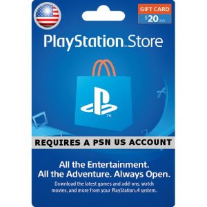 PSN CARD 20USD | PLAYSTATION NETWORK (US Account)