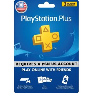 PSN CARD 3 MONTH | PLAYSTATION PLUS (US Account)