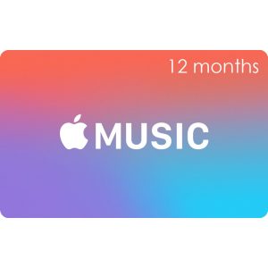 Apple Music Gift Cards (12 Month Membership / for US accounts only)