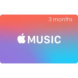 Apple Music Gift Cards (3 Month Membership / for US accounts only)