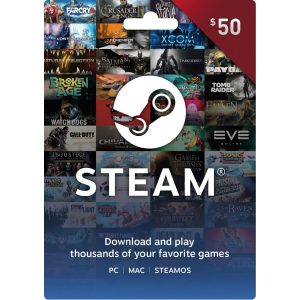 Steam Gift Card (USD 50)