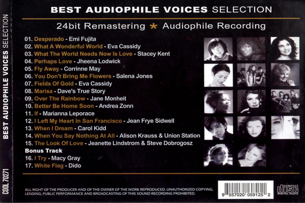 Best Audiophile Voices Selection back