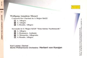 Mozart Concerto for Clarinet Serenade in G Major K525