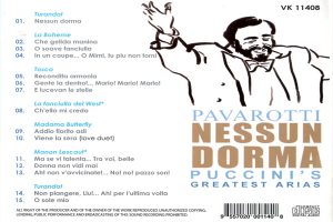 Pavarotti Puccini’s Greatest’s Arias