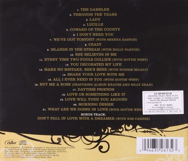 Kenny Rogers - 21 Number Ones track list