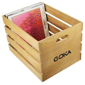 Portable Vinyl Record Storage Crate