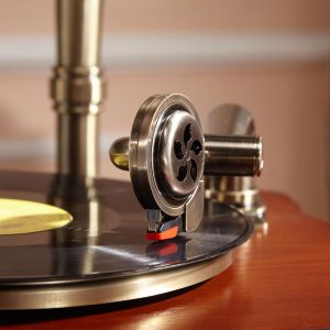Classic Wooden Phonograph Retro Style Design