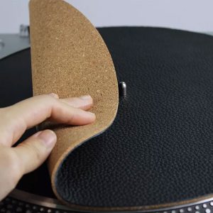 Genuine Leather and Cork LP Slip Mat