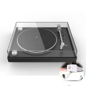 Belt Drive HIFI Turntable with USB to PC Recording and Dust Cover