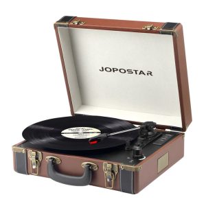 Portable Suitcase Turntable with Bluetooth Built-In