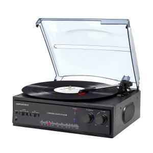 Three Speed Turntable with Dust Cover
